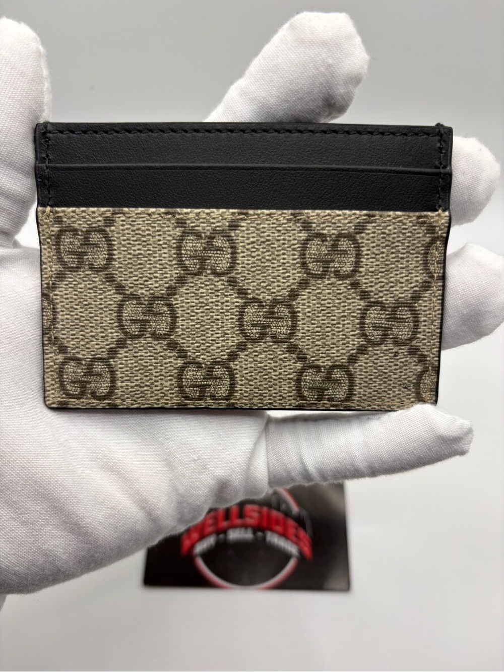 Gucci GG Black Supreme Cardholder - Picture 2 of 5